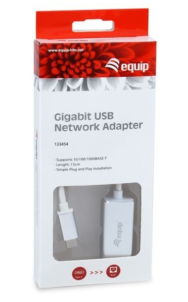 Adaptador Equip USB-C para Rede RTJ45 Gigabit 2